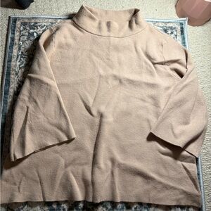 Fate Women's Tan Cowl Neck Sweater